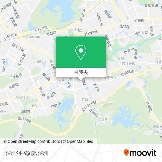 深圳刘书诊所地图