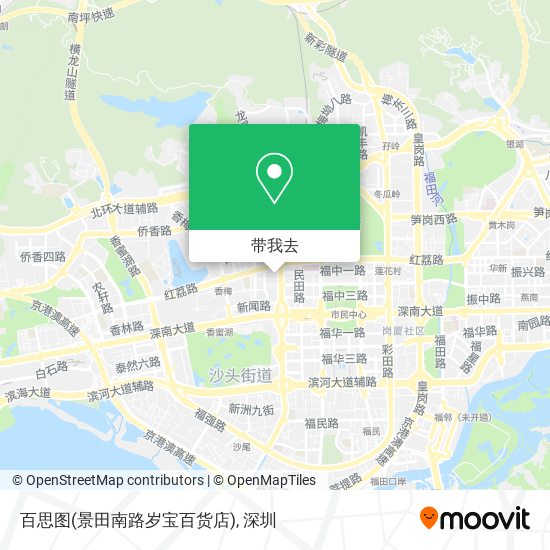 百思图(景田南路岁宝百货店)地图