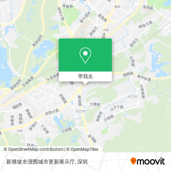 新塘坡水浸围城市更新展示厅地图