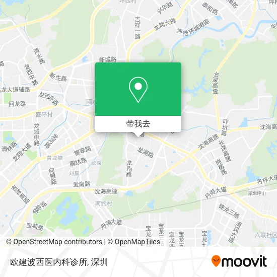 欧建波西医内科诊所地图