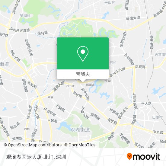 观澜湖国际大厦-北门地图