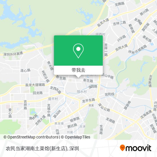 农民当家湖南土菜馆(新生店)地图