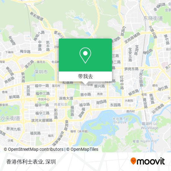香港伟利士表业地图