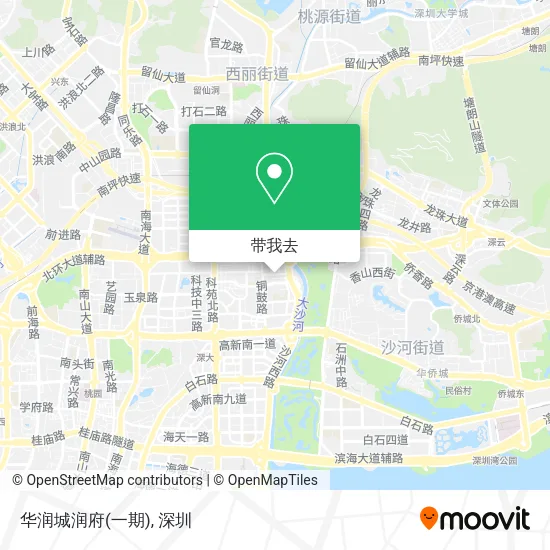 华润城润府(一期)地图