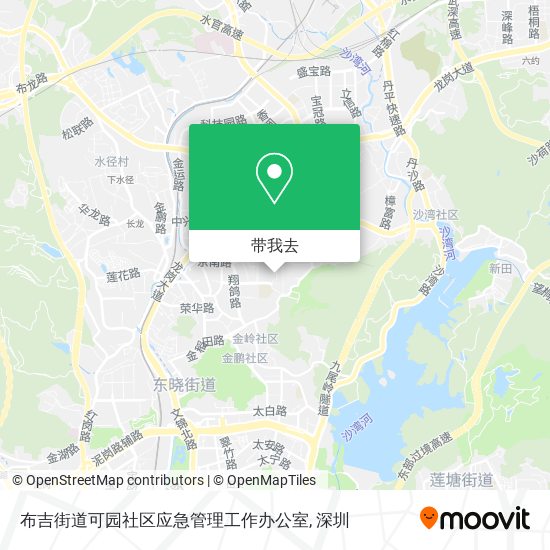布吉街道可园社区应急管理工作办公室地图