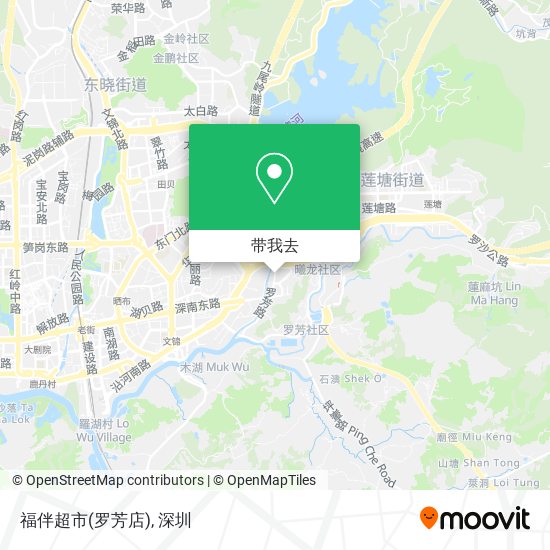 福伴超市(罗芳店)地图