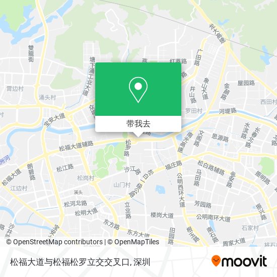 松福大道与松福松罗立交交叉口地图