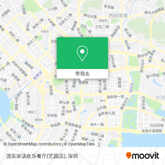 茂实浓汤欢乐餐厅(艺园店)地图