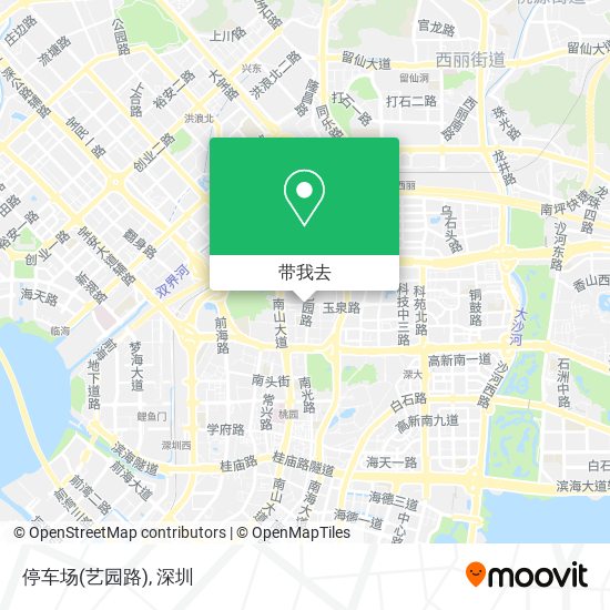 停车场(艺园路)地图