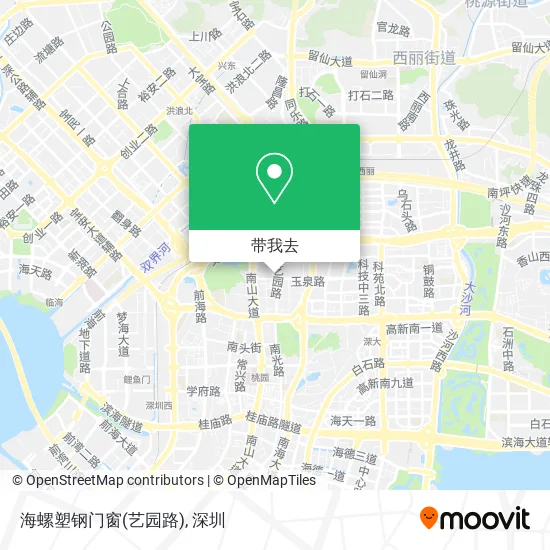 海螺塑钢门窗(艺园路)地图