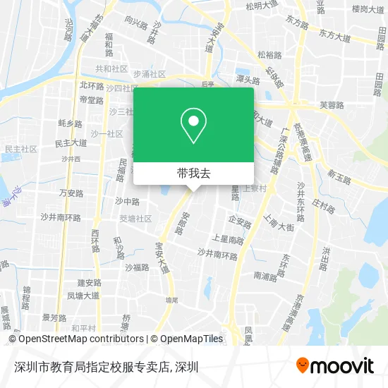 深圳市教育局指定校服专卖店地图