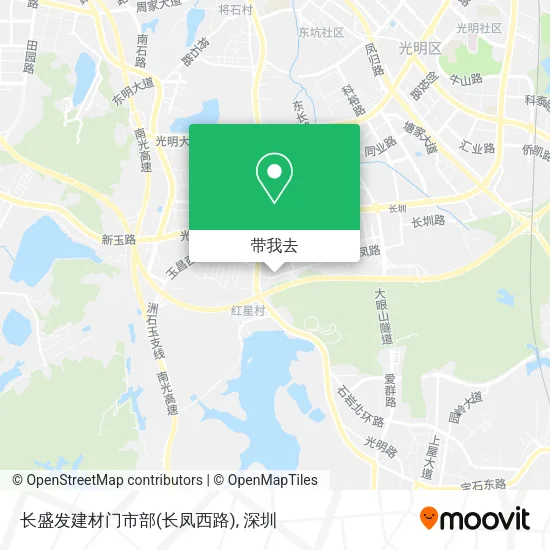 长盛发建材门市部(长凤西路)地图