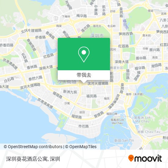 深圳葵花酒店公寓地图