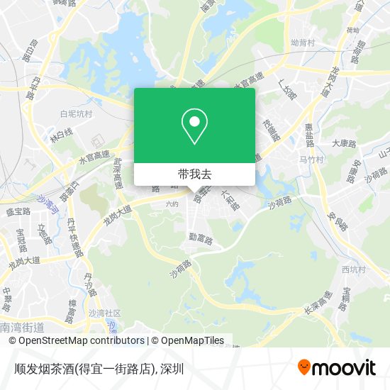 顺发烟茶酒(得宜一街路店)地图