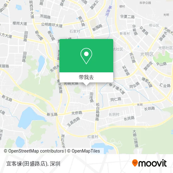 宜客缘(田盛路店)地图