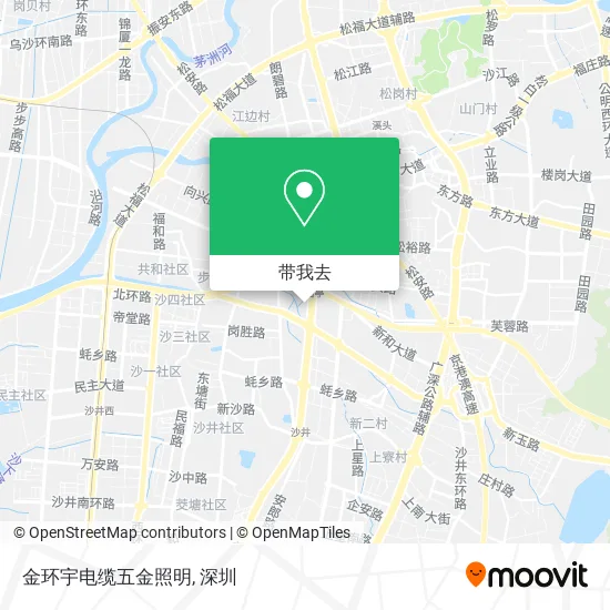 金环宇电缆五金照明地图