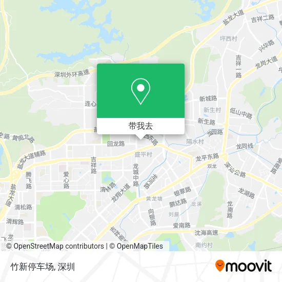 竹新停车场地图