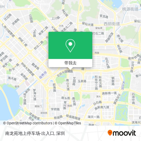 南龙苑地上停车场-出入口地图