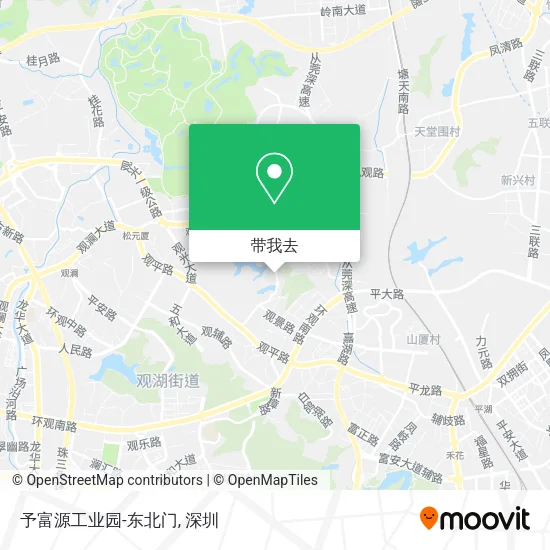予富源工业园-东北门地图