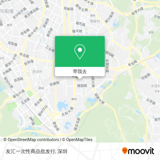 友汇一次性商品批发行地图