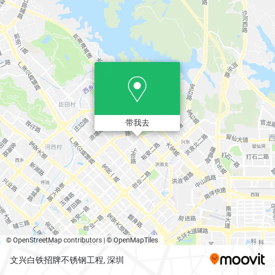 文兴白铁招牌不锈钢工程地图