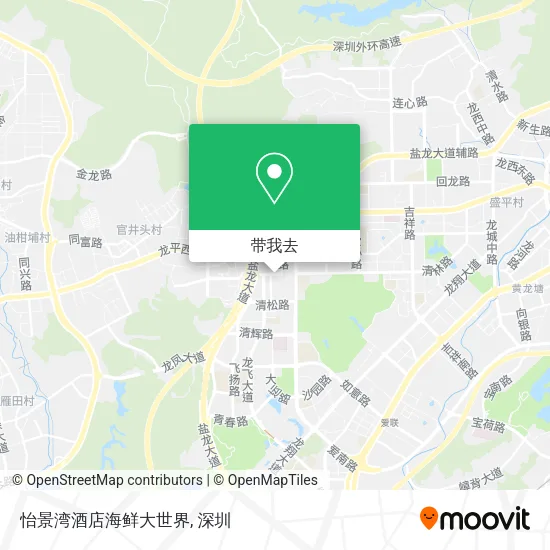 怡景湾酒店海鲜大世界地图