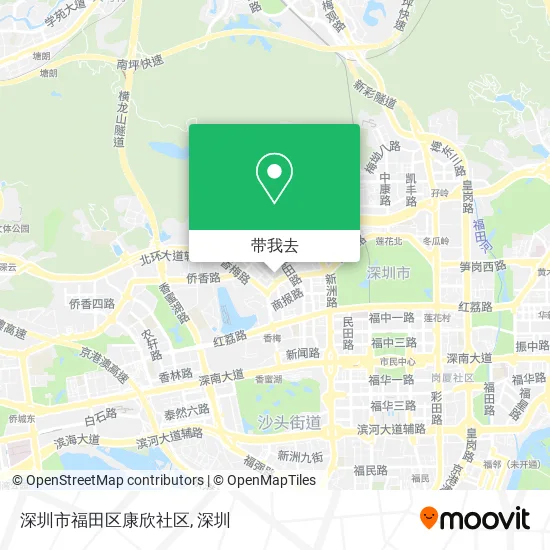 深圳市福田区康欣社区地图
