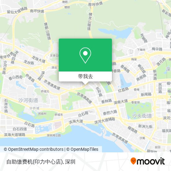 自助缴费机(印力中心店)地图