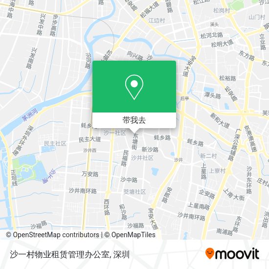 沙一村物业租赁管理办公室地图