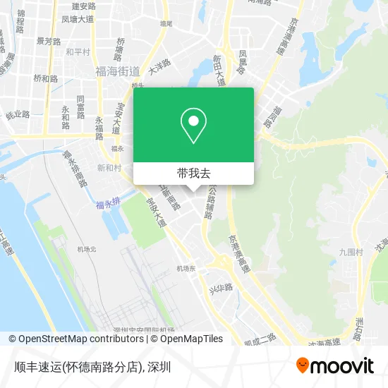 顺丰速运(怀德南路分店)地图