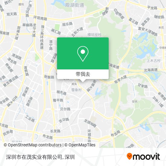 深圳市在茂实业有限公司地图