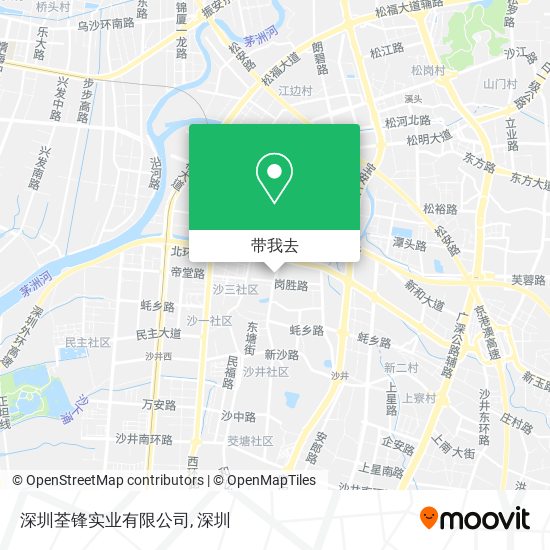 深圳荃锋实业有限公司地图