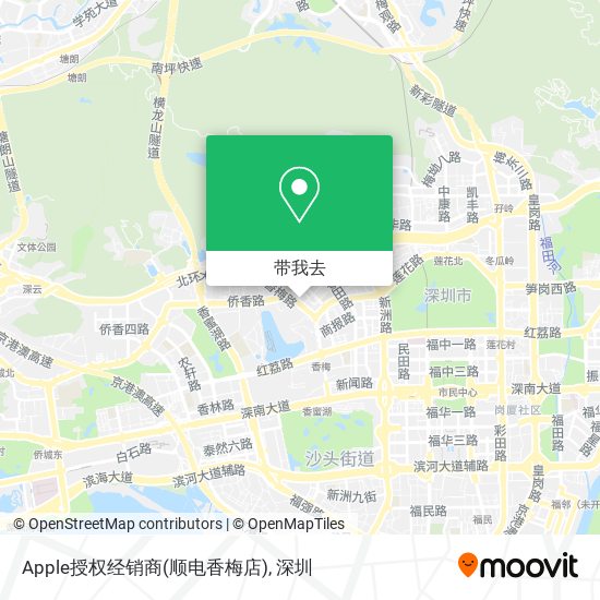 Apple授权经销商(顺电香梅店)地图