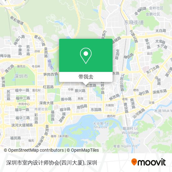 深圳市室内设计师协会(四川大厦)地图