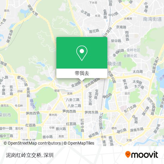 泥岗红岭立交桥地图