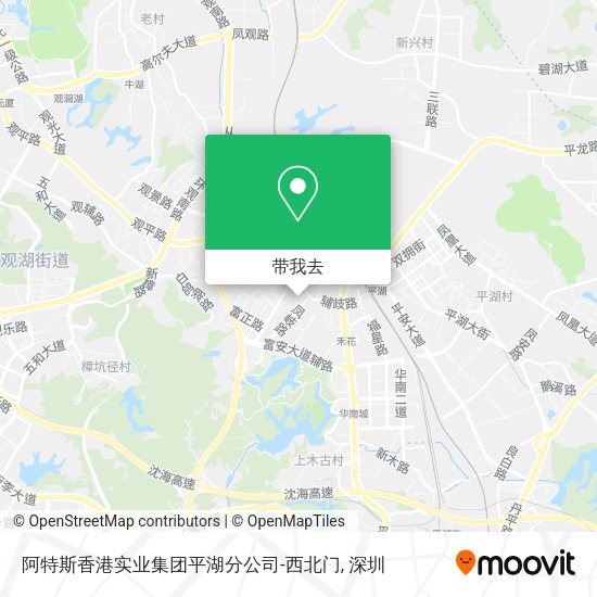 阿特斯香港实业集团平湖分公司-西北门地图