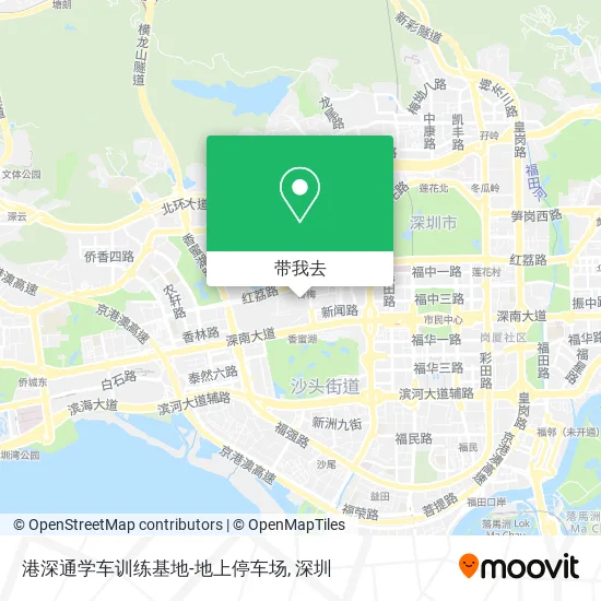 港深通学车训练基地-地上停车场地图