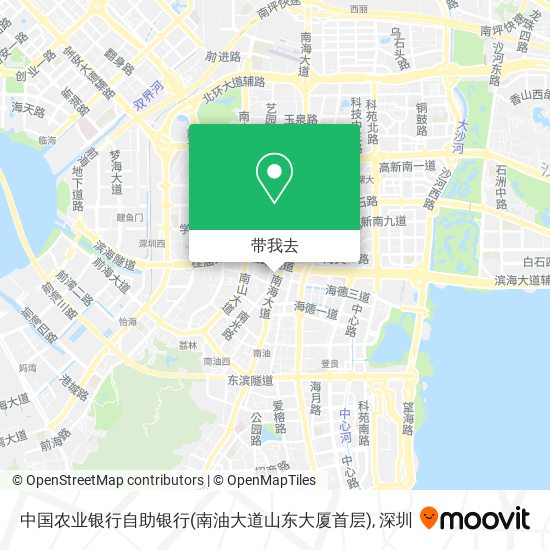 中国农业银行自助银行(南油大道山东大厦首层)地图