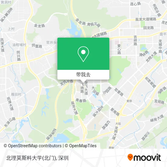 北理莫斯科大学(北门)地图