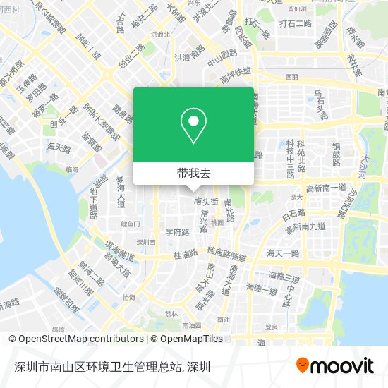 深圳市南山区环境卫生管理总站地图