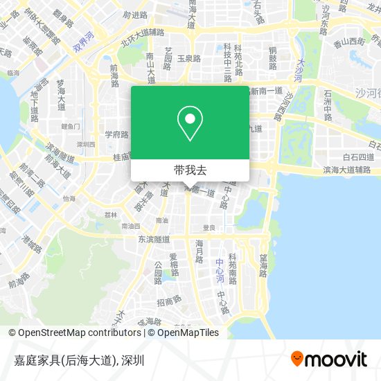 嘉庭家具(后海大道)地图