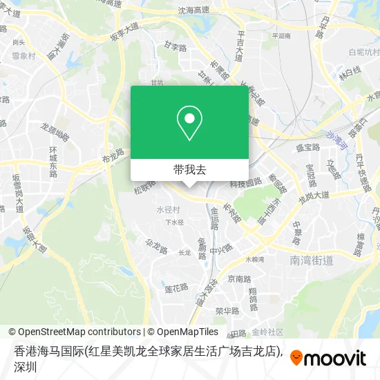 香港海马国际(红星美凯龙全球家居生活广场吉龙店)地图