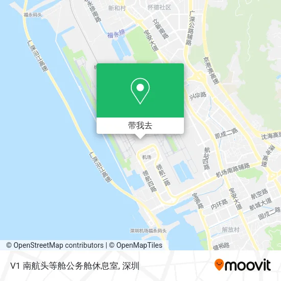 V1 南航头等舱公务舱休息室地图