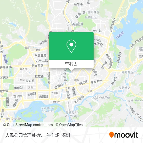 人民公园管理处-地上停车场地图