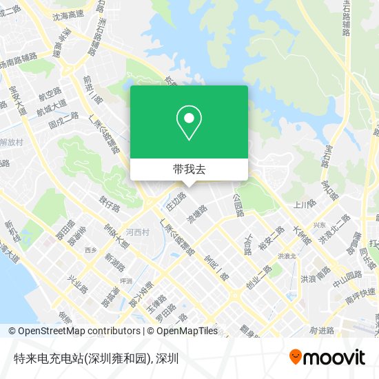 特来电充电站(深圳雍和园)地图