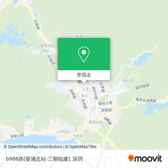 b988路(葵涌总站-三期临建)地图