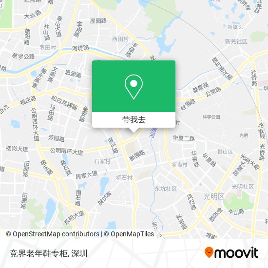 竞界老年鞋专柜地图