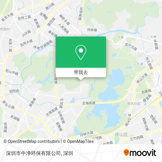 深圳市中净环保有限公司地图