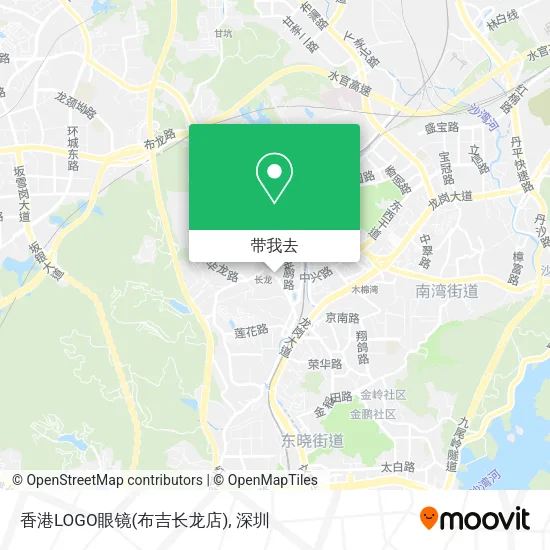 香港LOGO眼镜(布吉长龙店)地图