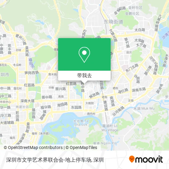 深圳市文学艺术界联合会-地上停车场地图